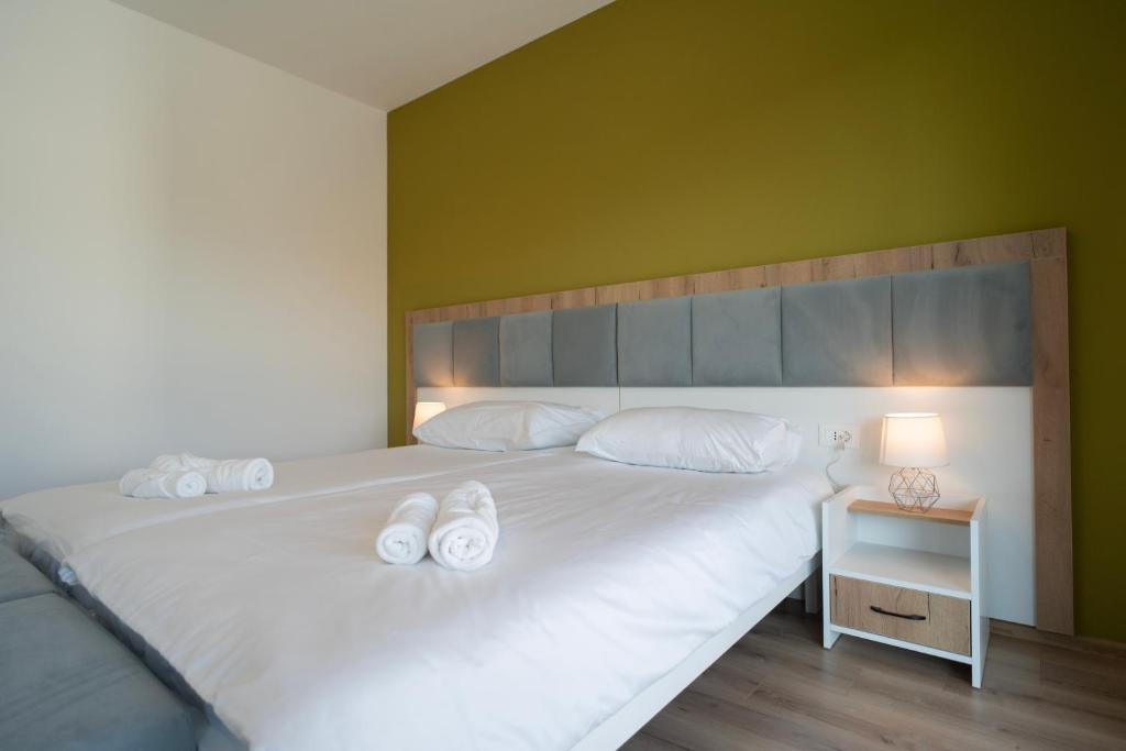 Villa Zulfikar spacious bedroom with modern decor in Blagaj